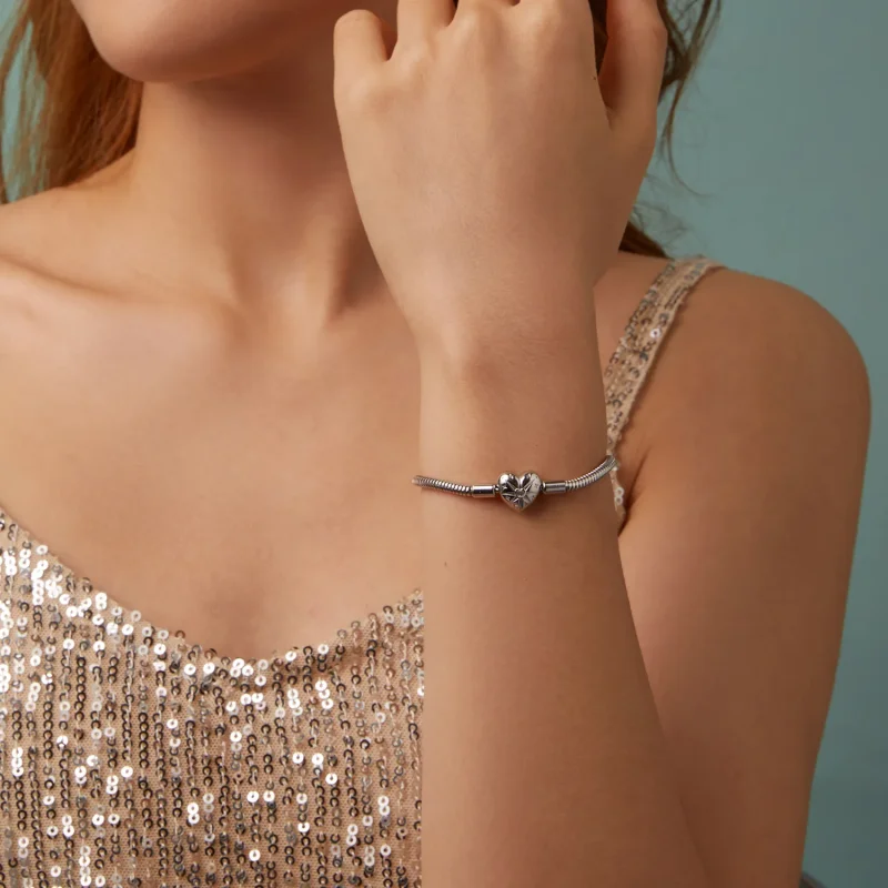 (kép) PANDORA stílusú Star Heart Basic karkötő - BSB196 - Megtekintés 11