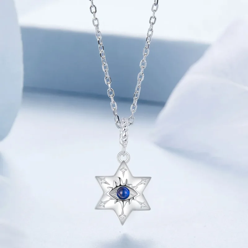 (kép) PANDORA stílusú Starburst Demon Eye nyaklánc - BSN397 - Megtekintés 3