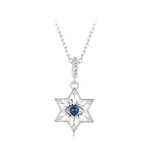 (kép) PANDORA stílusú Starburst Demon Eye nyaklánc - BSN397