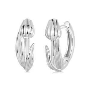 PANDORA stílusú tulipán fülbevaló - BSE1085 (kép) PANDORA stílusú tulipán fülbevaló - BSE1085