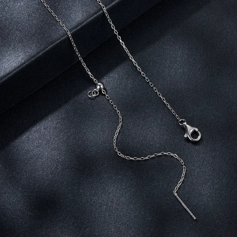 (kép) PANDORA Style 0,5 karátos moissanite csepp nyaklánc (egy tanúsítvánnyal) - MSN03 - Megtekintés 4