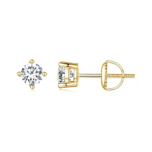 PANDORA Style 0,5 karátos négykarmos moissanite fülbevaló - MSE003-SB (kép) PANDORA Style 0,5 karátos négykarmos moissanite fülbevaló - MSE003-SB