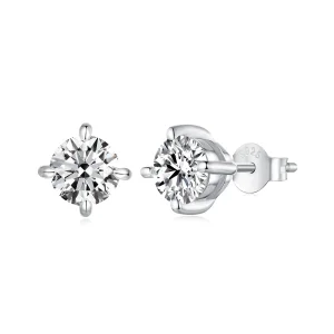 PANDORA Style 1 ct moissanite fülbevaló - MSE038-L (kép) PANDORA Style 1 ct moissanite fülbevaló - MSE038-L