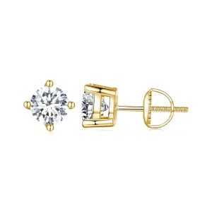 PANDORA Style 1 karátos négykarmos moissanite fülbevaló - MSE003-LB (kép) PANDORA Style 1 karátos négykarmos moissanite fülbevaló - MSE003-LB