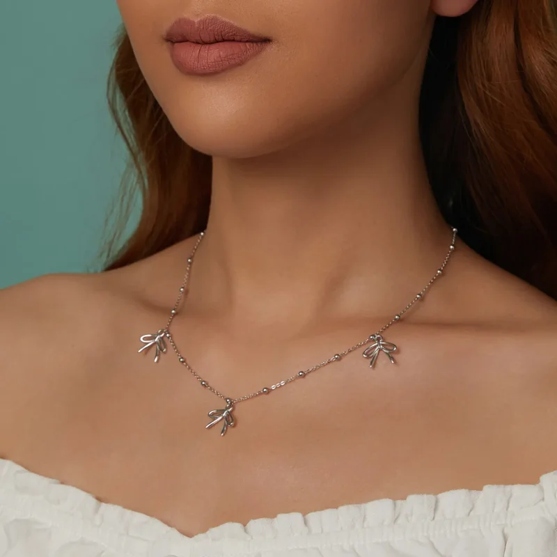 (kép) PANDORA Style Bow nyaklánc - SCN529 - Megtekintés 9