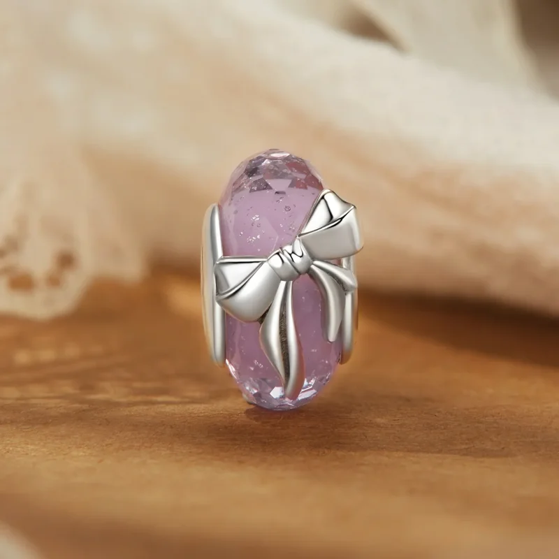 (kép) PANDORA Style Bowknot üveggyöngyök - BSC1057 - Megtekintés 2