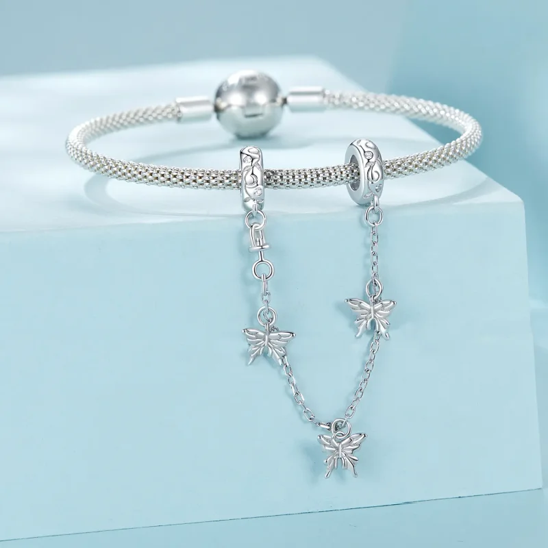 (kép) PANDORA Style Butterfly biztonsági lánc - SCC2829 - Megtekintés 3