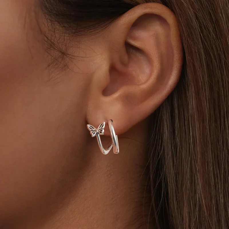 (kép) PANDORA Style Butterfly fülbevaló - SCE1766 - Megtekintés 6