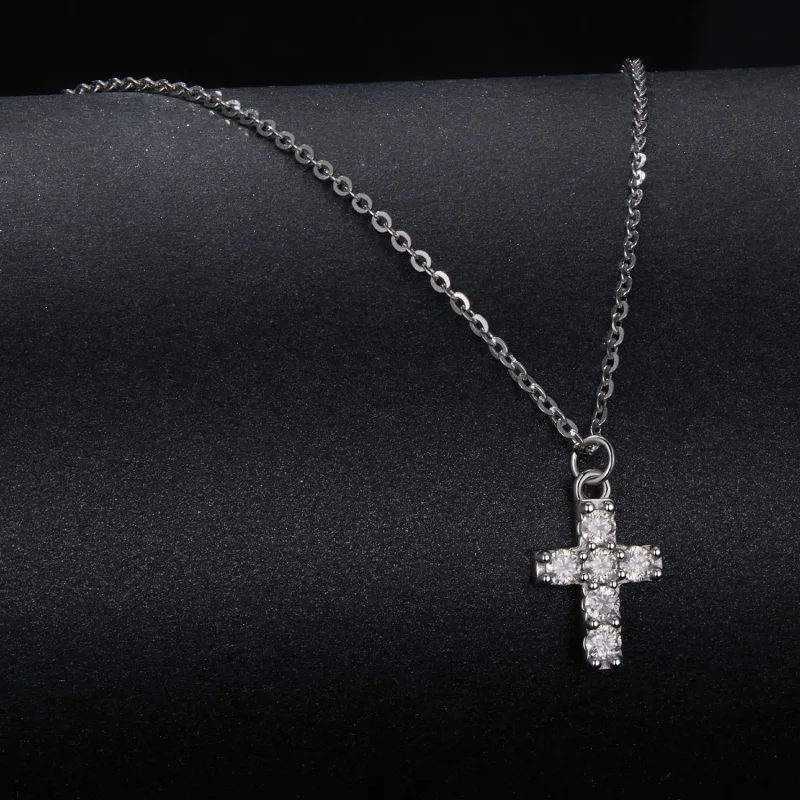 (kép) PANDORA Style Cross nyaklánc (egy tanúsítvánnyal) - MSN039 - Megtekintés 2