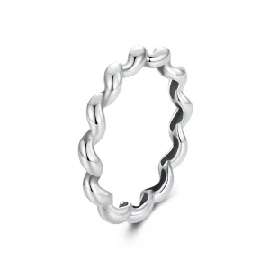 PANDORA Style csavart fémgyűrű - SCR1047 (kép) PANDORA Style csavart fémgyűrű - SCR1047