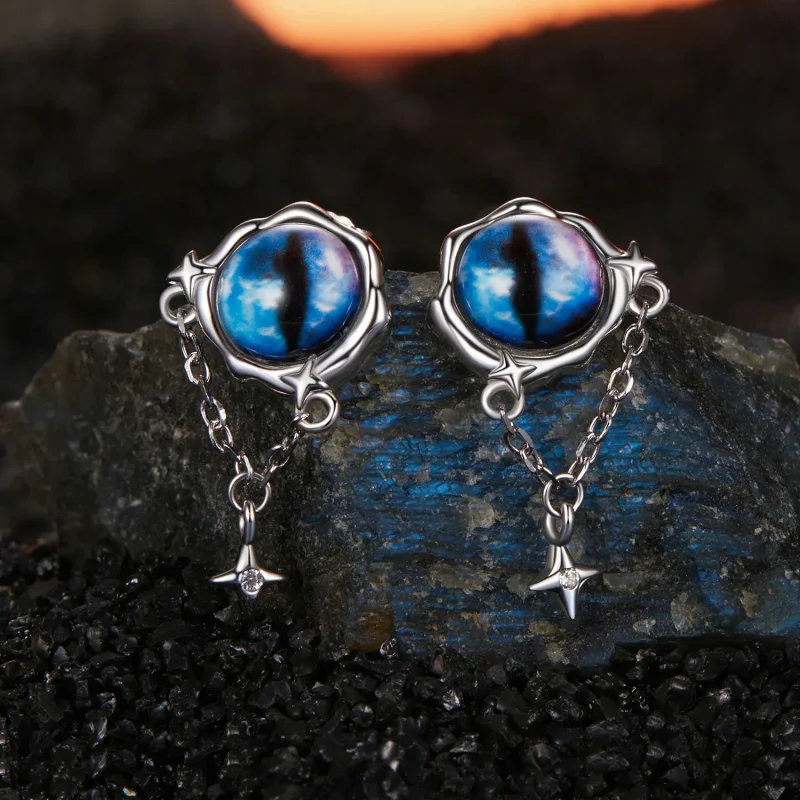 (kép) PANDORA Style Devil Eye fülbevaló - BSE1092 - Megtekintés 2