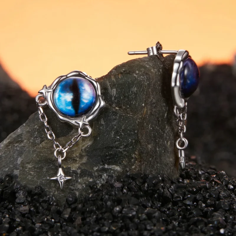 (kép) PANDORA Style Devil Eye fülbevaló - BSE1092 - Megtekintés 3