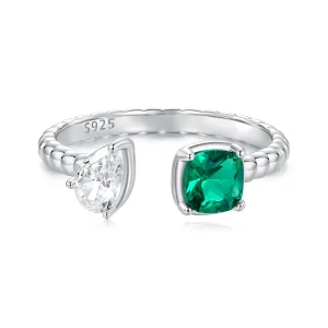 PANDORA Style Dupla középső kő nyitott gyűrű - BSR580-E (kép) PANDORA Style Dupla középső kő nyitott gyűrű - BSR580-E