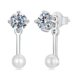 PANDORA Style Egyszerű első és hátsó fülbevaló (két tanúsítvány) - MSE068 (kép) PANDORA Style Egyszerű első és hátsó fülbevaló (két tanúsítvány) - MSE068