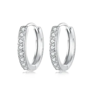 PANDORA Style Egyszerű sterling ezüst fülbevaló - BSE1060-AM (kép) PANDORA Style Egyszerű sterling ezüst fülbevaló - BSE1060-AM