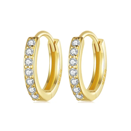 (kép) PANDORA Style Egyszerű sterling ezüst fülbevaló - BSE1060-BS