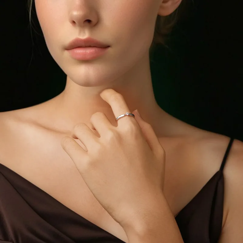 (kép) PANDORA Style Exquisite csillogó gyűrű (egy tanúsítvány) - MSR062 - Megtekintés 6