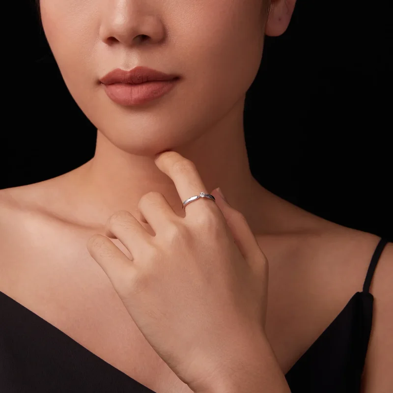 (kép) PANDORA Style Exquisite csillogó gyűrű (egy tanúsítvány) - MSR062 - Megtekintés 9