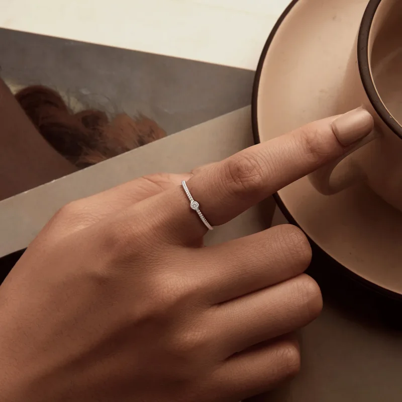 (kép) PANDORA Style Exquisite kis szimpla gyűrű - BSR577 - Megtekintés 5