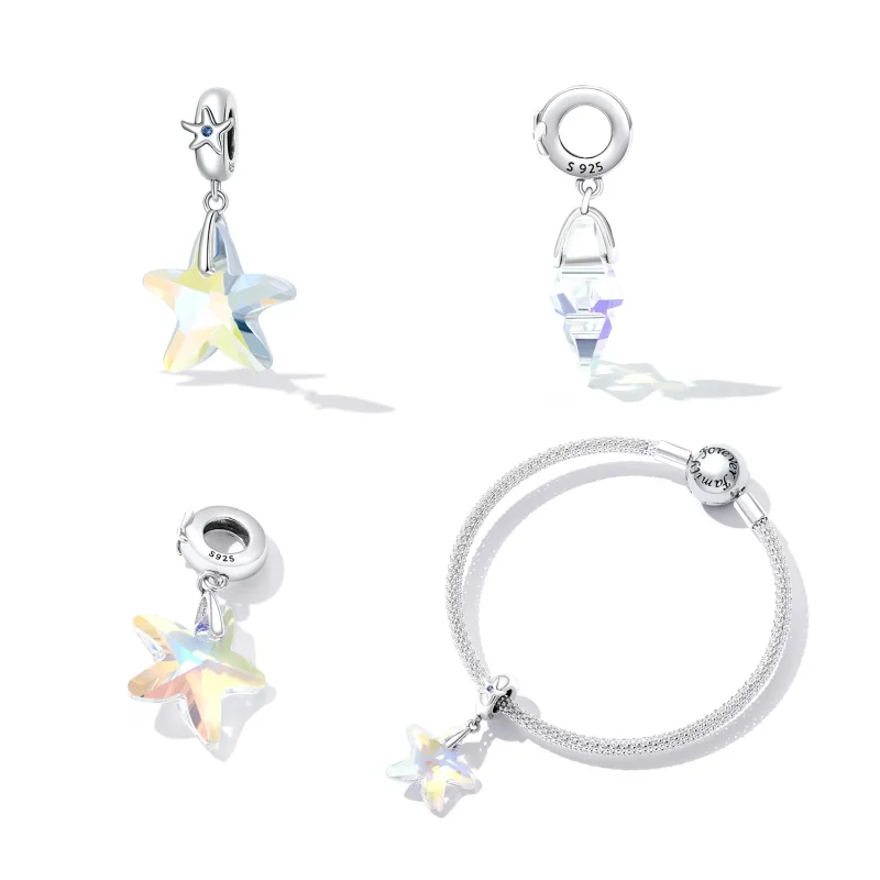 (kép) PANDORA Style Glass tengeri csillaggyöngyök - BSC599 - Megtekintés 2