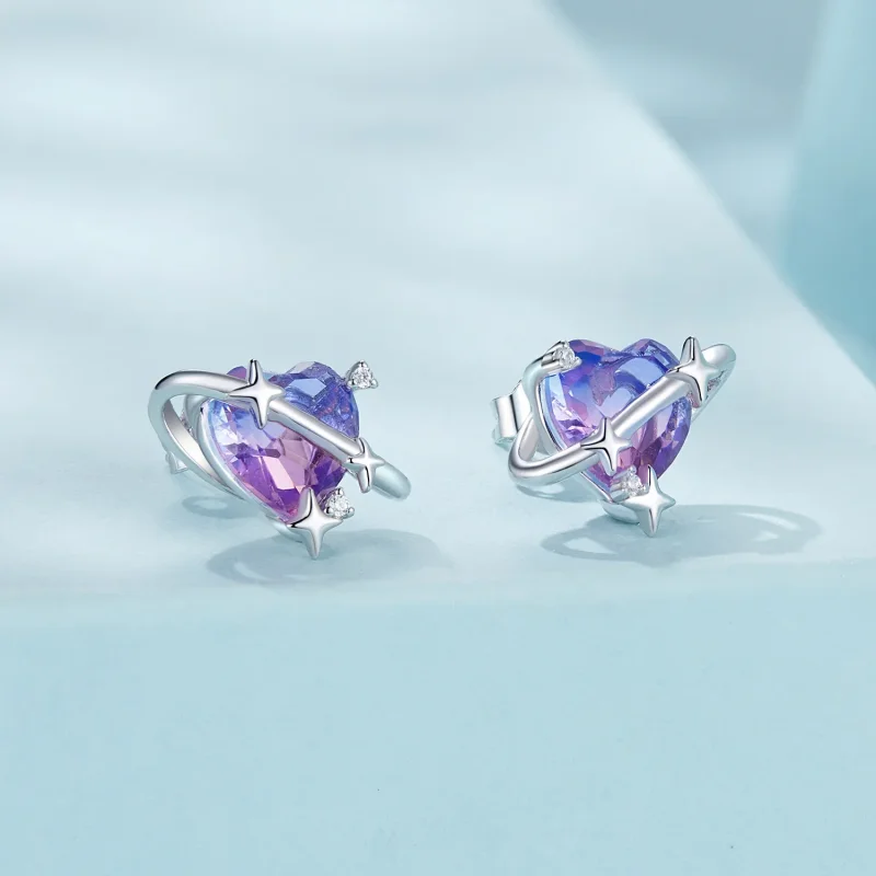(kép) PANDORA Style Gradient csillagos ég fülbevaló - SCE1768 - Megtekintés 2