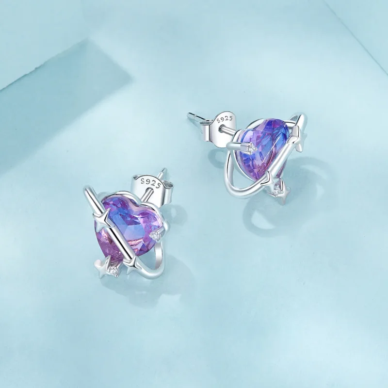 (kép) PANDORA Style Gradient csillagos ég fülbevaló - SCE1768 - Megtekintés 3