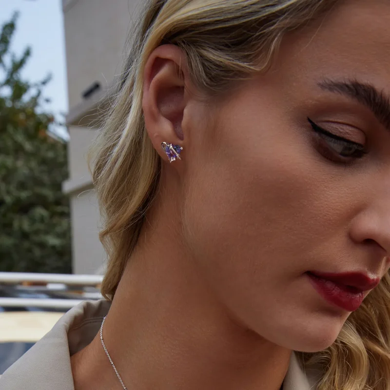 (kép) PANDORA Style Gradient csillagos ég fülbevaló - SCE1768 - Megtekintés 7
