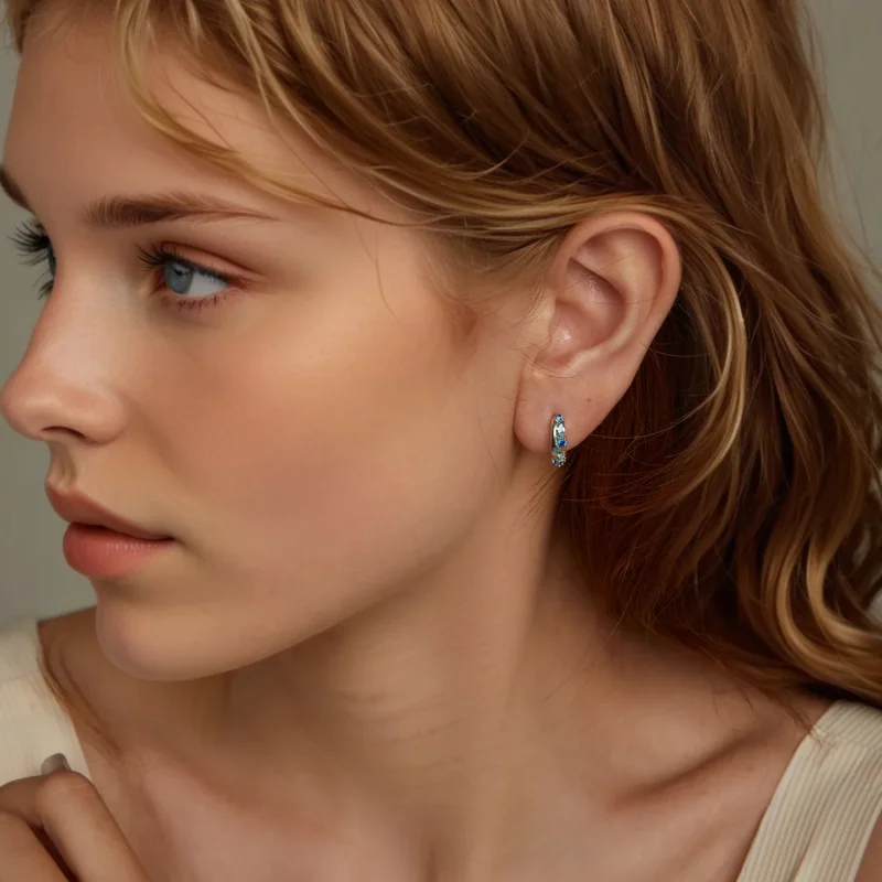 (kép) PANDORA Style Gravel fülbevaló - BSE1059 - Megtekintés 7