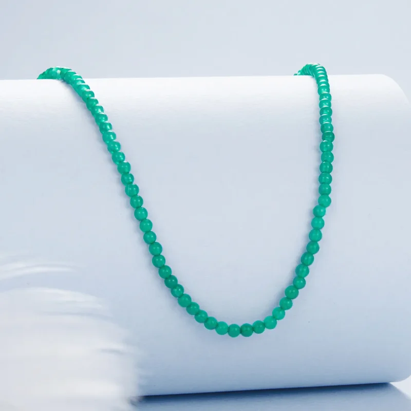 (kép) PANDORA Style Green achát kulcscsont nyaklánc - BSN403 - Megtekintés 2