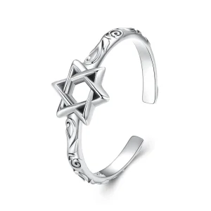 (kép) PANDORA Style Hatágú csillaggyűrű - SCR1078-E