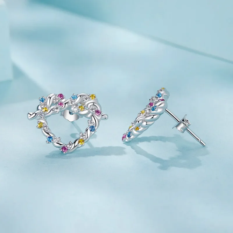(kép) PANDORA Style Heart csavaros fülbevaló - SCE1776 - Megtekintés 4
