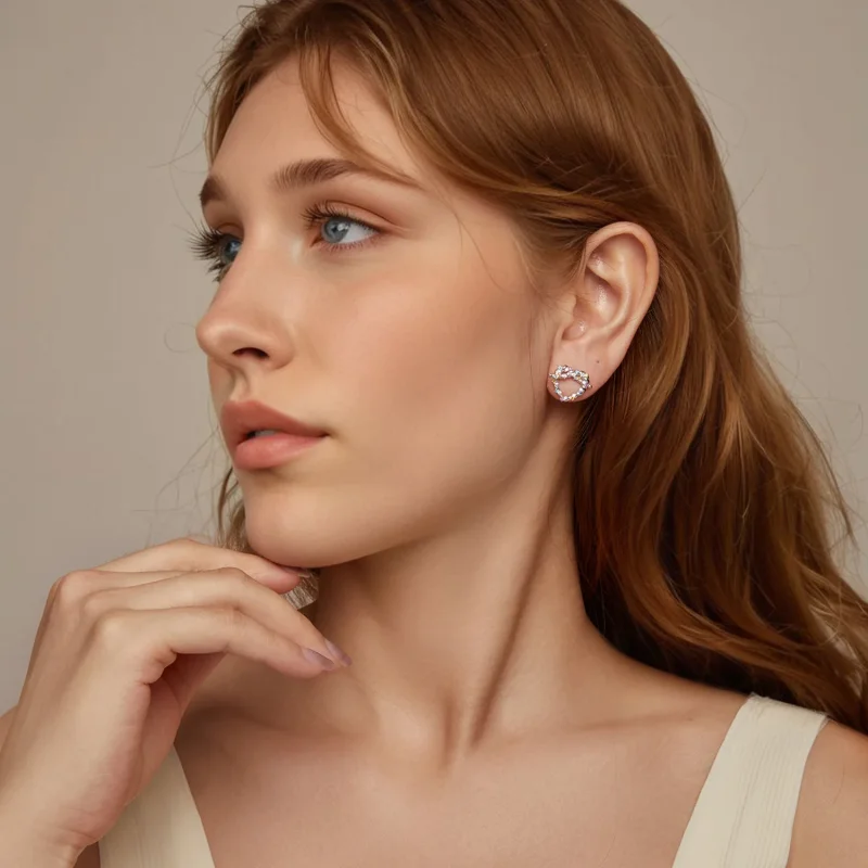 (kép) PANDORA Style Heart csavaros fülbevaló - SCE1776 - Megtekintés 7