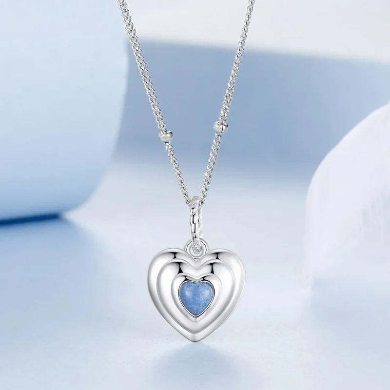 (kép) PANDORA Style Heart nyaklánc - BSN375 - Megtekintés 3