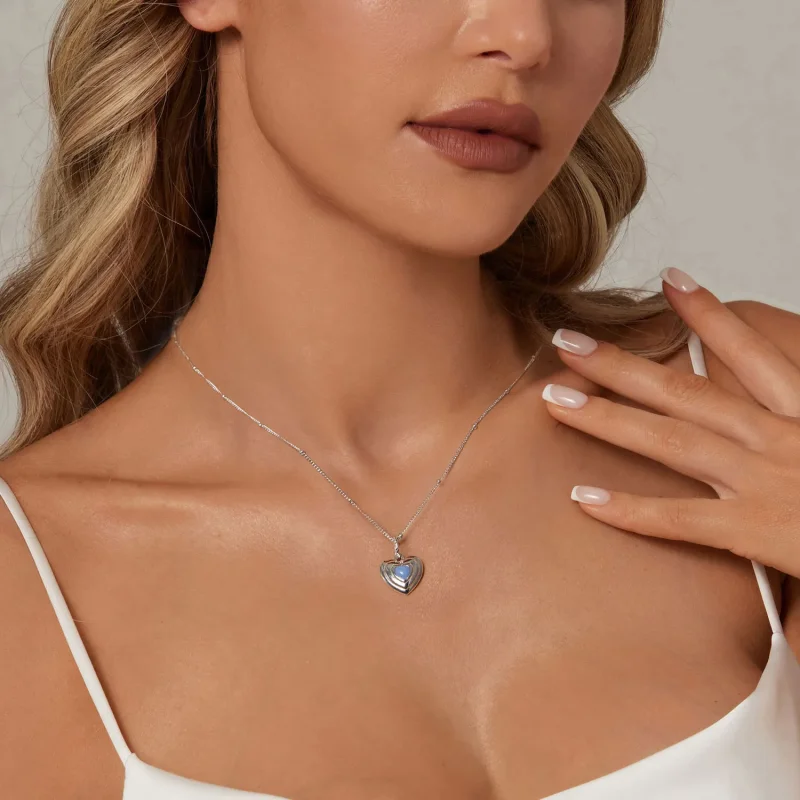(kép) PANDORA Style Heart nyaklánc - BSN375 - Megtekintés 7