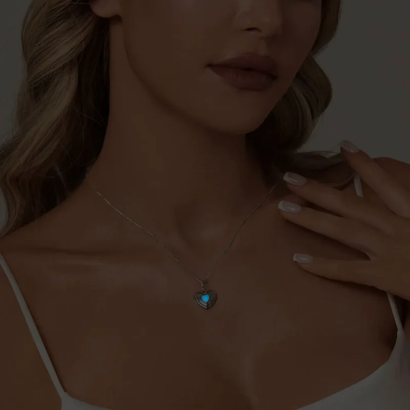 (kép) PANDORA Style Heart nyaklánc - BSN375 - Megtekintés 8