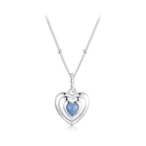 (kép) PANDORA Style Heart nyaklánc - BSN375
