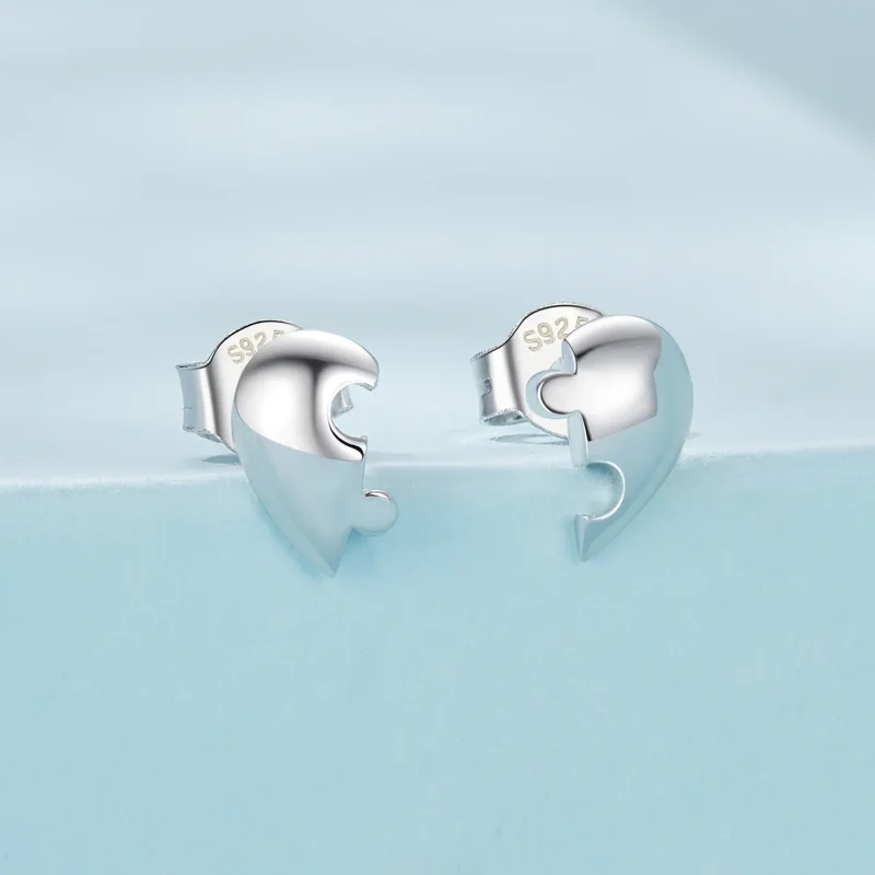 (kép) PANDORA Style Heart puzzle fülbevaló - SCE1770 - Megtekintés 2