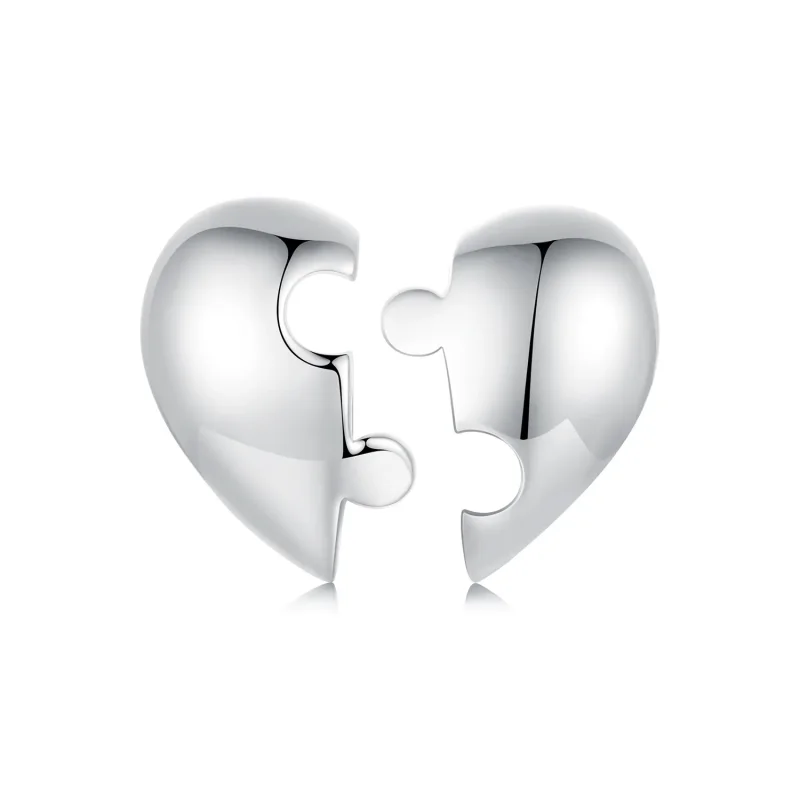 (kép) PANDORA Style Heart puzzle fülbevaló - SCE1770