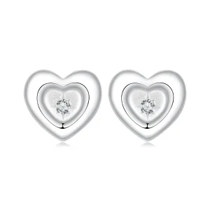 (kép) PANDORA Style Heart Starburst fülbevaló - BSE1045