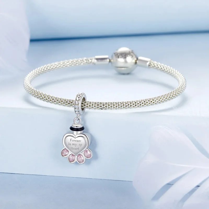 (kép) PANDORA Style Kisállat urna emlékdoboz medál - BSC1037 - Megtekintés 3