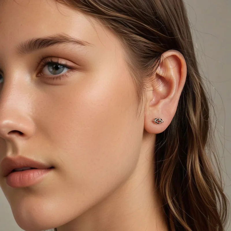 (kép) PANDORA Style Knot fülbevaló - BSE1051 - Megtekintés 7
