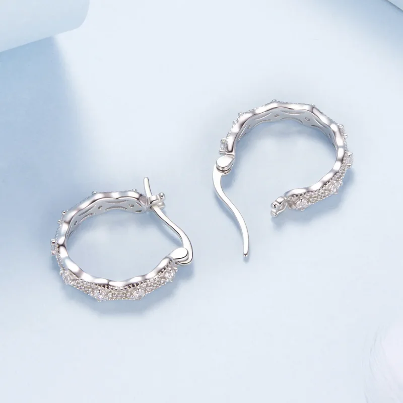 (kép) PANDORA Style Lace fülbevaló - BSE1101 - Megtekintés 3