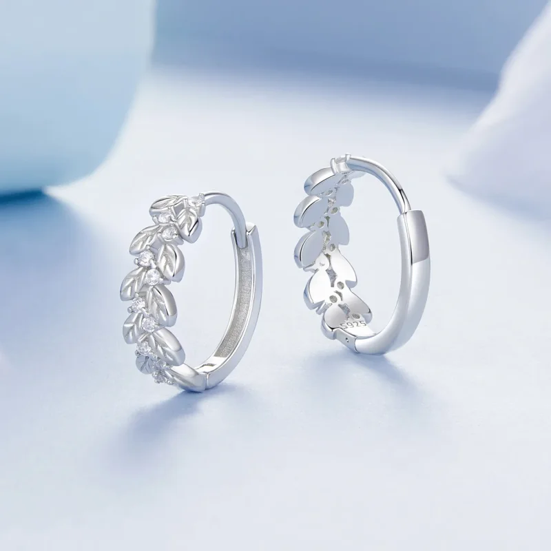 (kép) PANDORA Style Leaf fülbevaló - BSE1086 - Megtekintés 3