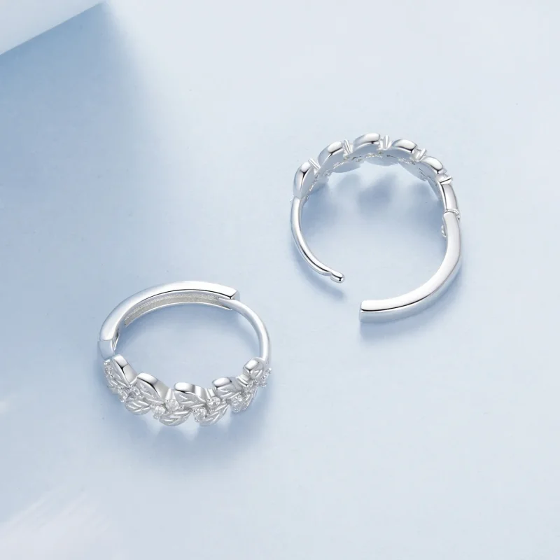 (kép) PANDORA Style Leaf fülbevaló - BSE1086 - Megtekintés 4