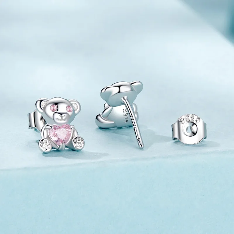 (kép) PANDORA Style Love Bear fülbevaló - SCE1774 - Megtekintés 2