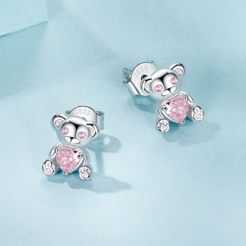 (kép) PANDORA Style Love Bear fülbevaló - SCE1774 - Megtekintés 3