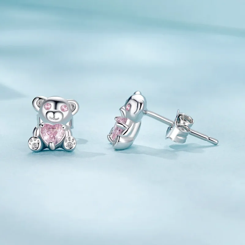 (kép) PANDORA Style Love Bear fülbevaló - SCE1774 - Megtekintés 4
