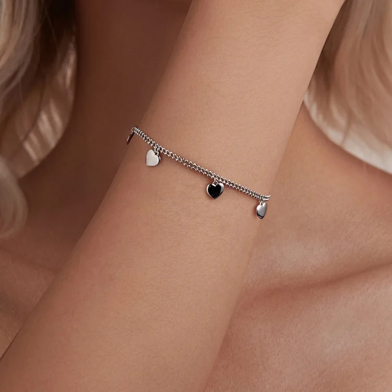 (kép) PANDORA Style Love kétrétegű gyöngyös karkötő - BSB190 - Megtekintés 6
