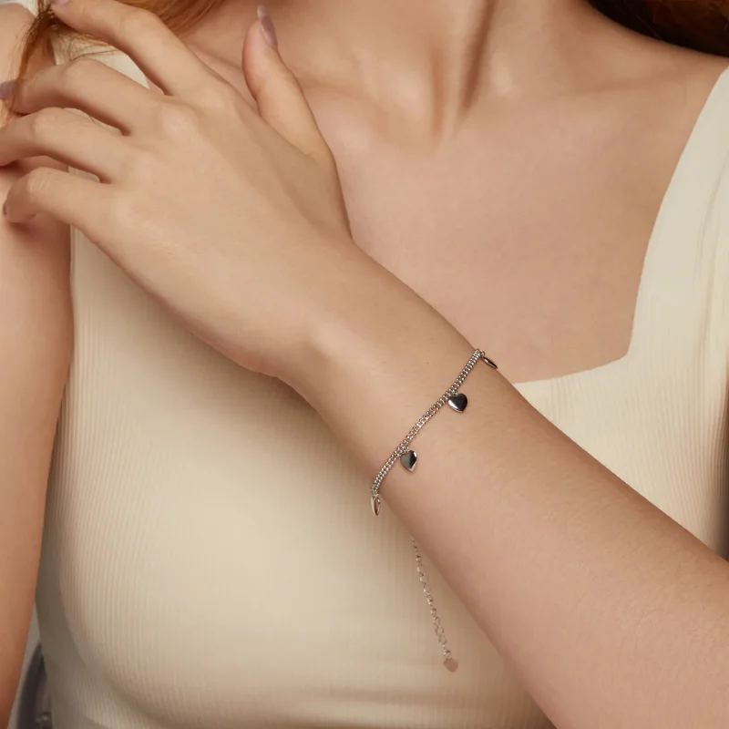 (kép) PANDORA Style Love kétrétegű gyöngyös karkötő - BSB190 - Megtekintés 9