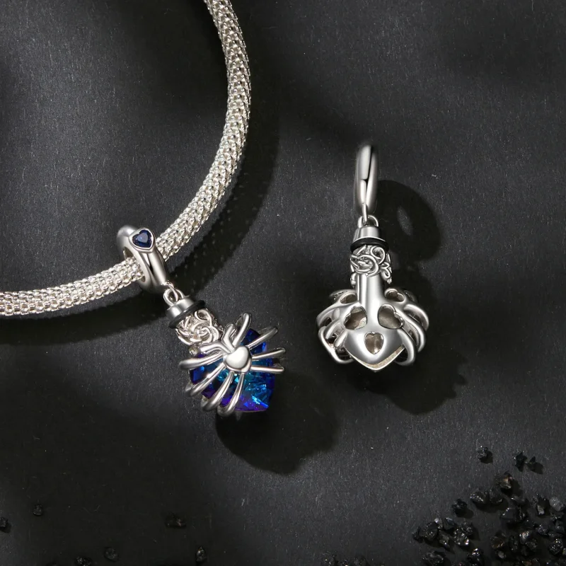 (kép) PANDORA Style Memorial Rose Heart Blue - BSC1058-BU - Megtekintés 4